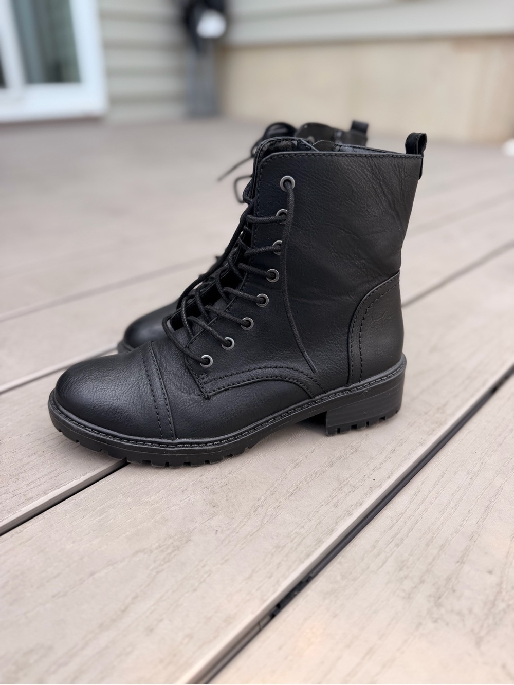 Target Women's Black Lace-Up Ankle Boots